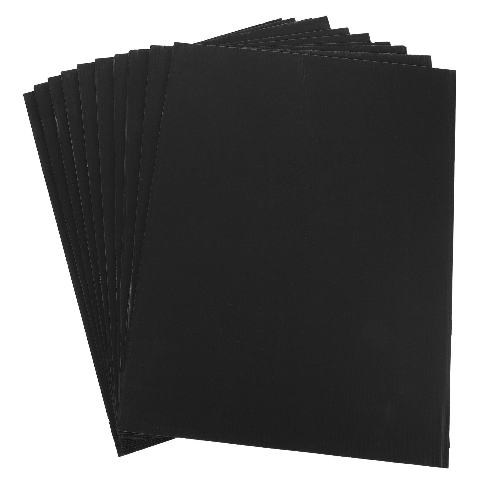 Yard Sign Blank - 10Pcs Black Corrugated Plastic Board Blank