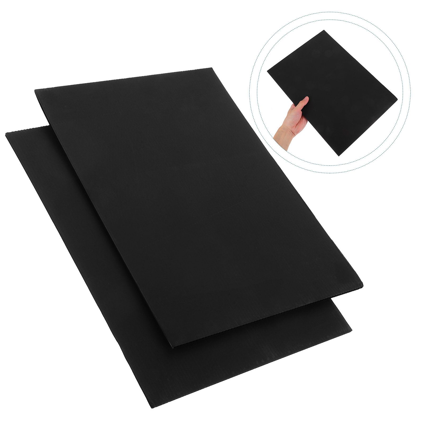 Yard Sign Blank - 2Pcs Black Blank Yard Yard Signs