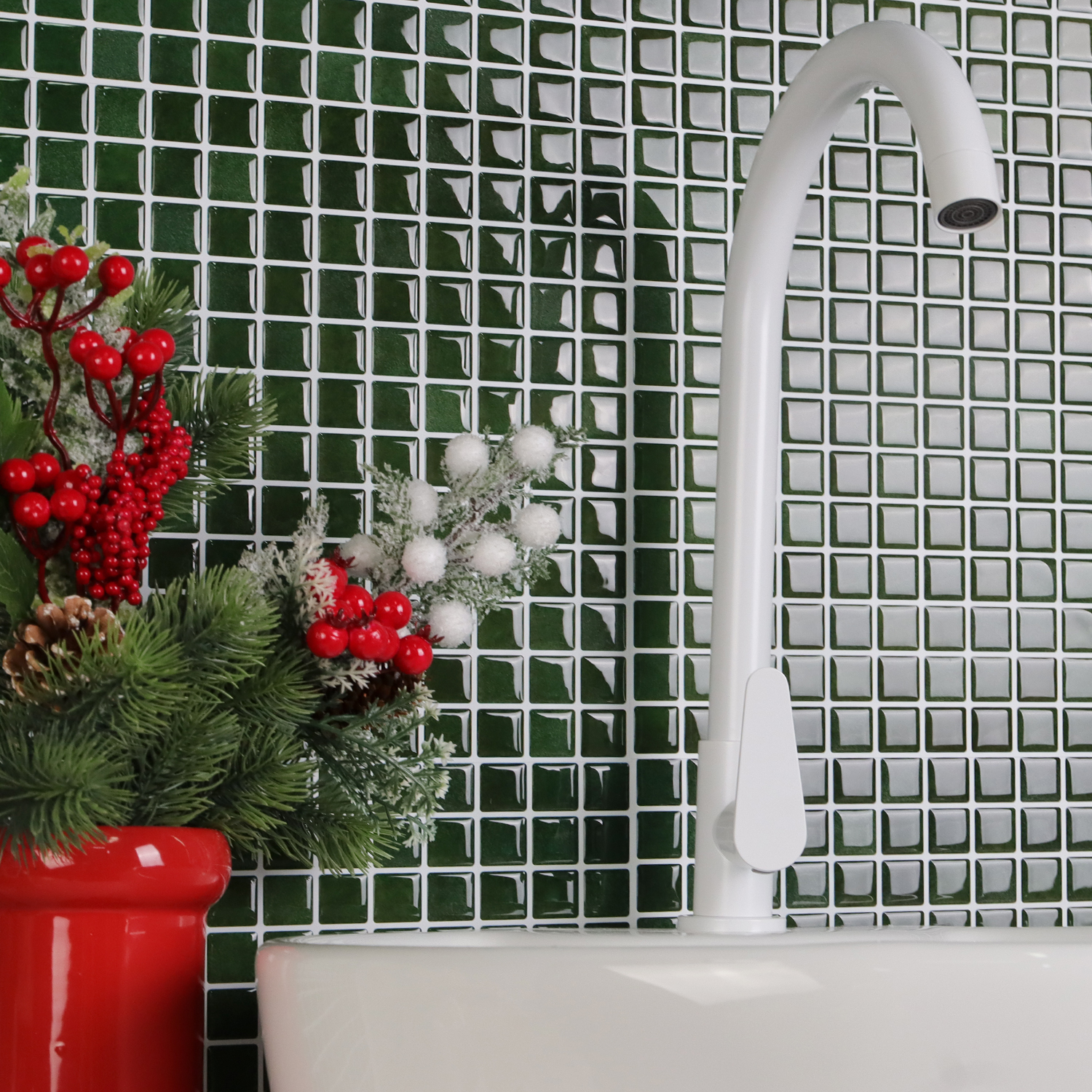 20pcs 3D Mosaic Style Wall Sti – Ceramic Tile Blank recenzja i cena