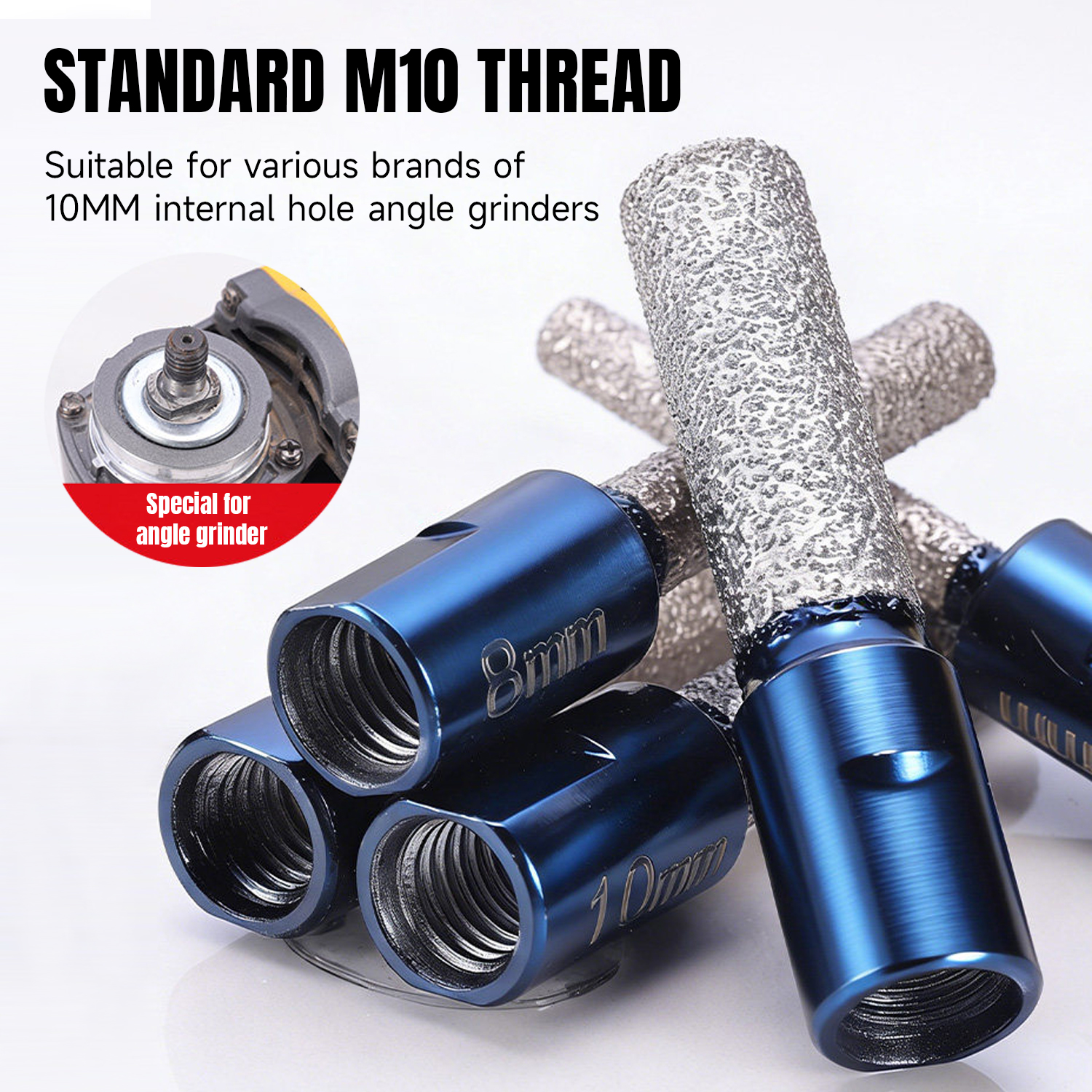 6/8/10/12mm M10 Vaccum Brazed  – Ceramic Tile Blank recenzja i cena