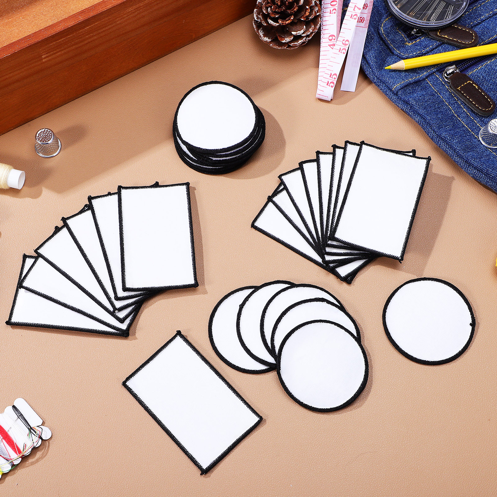 30Pcs Adhesive Blank Patches S – Hat Sublimation Blank recenzja i cena