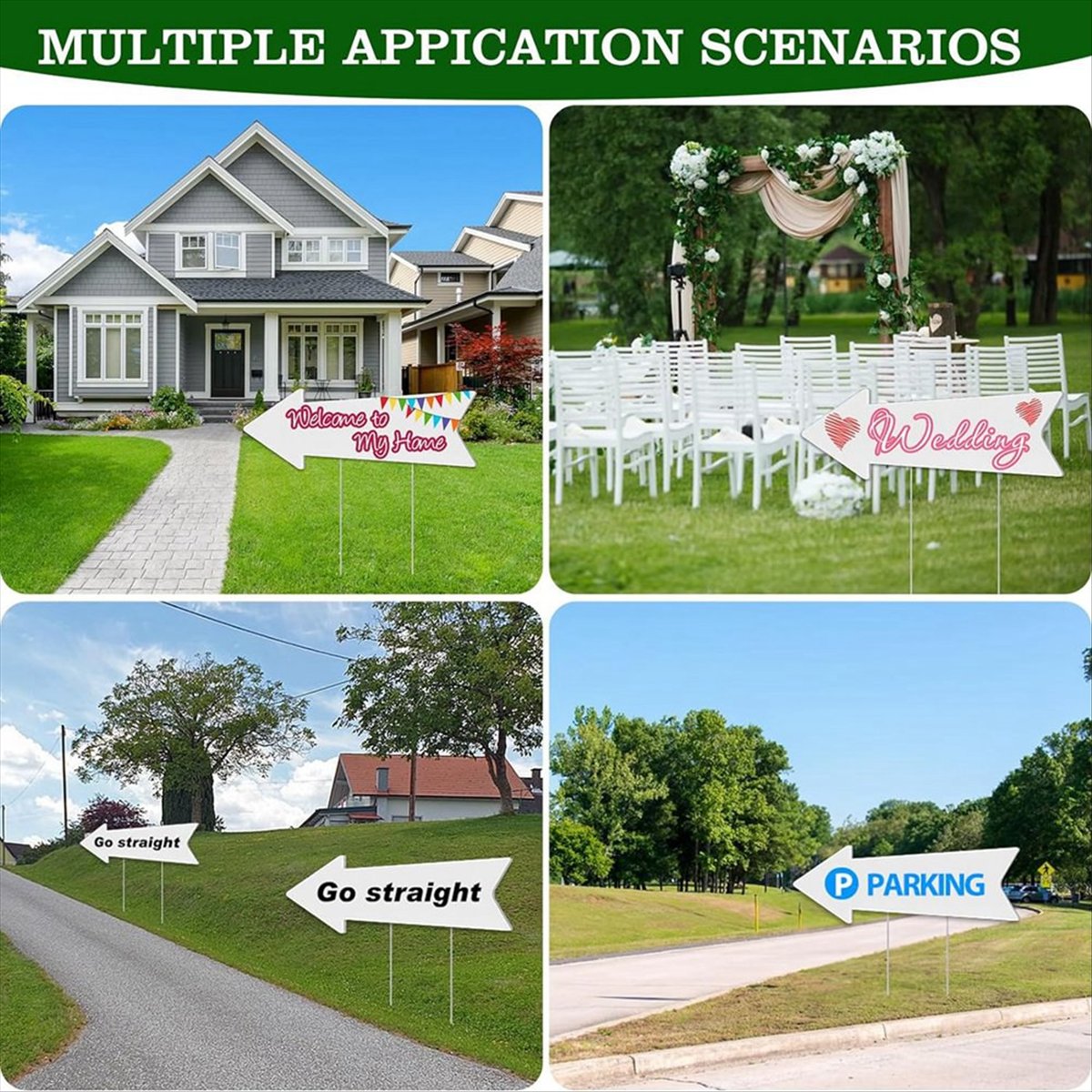 (AIMA) Directional Arrows Sign – Yard Sign Blank recenzja i cena