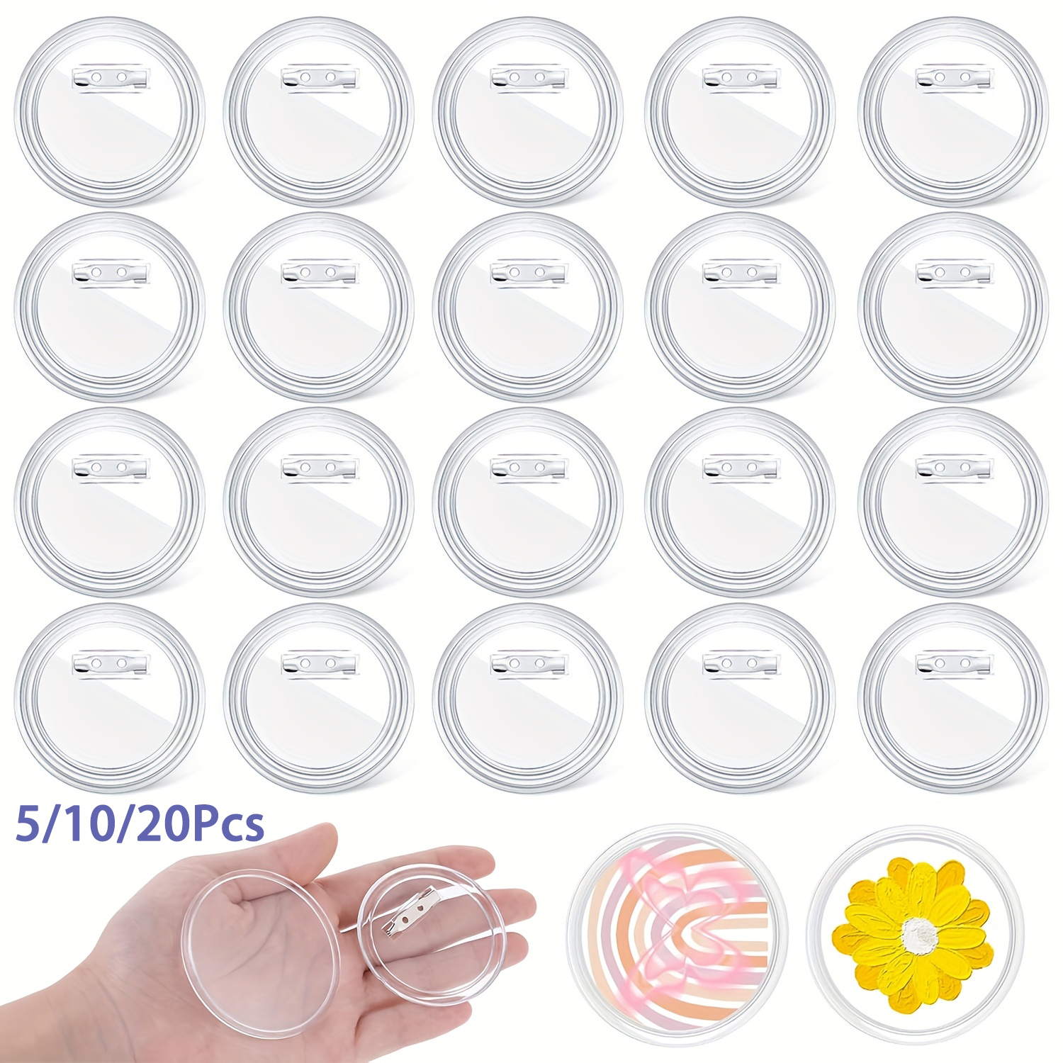 5-20PCS Buttons Blanks with Pi – Button Badge Blank recenzja i cena