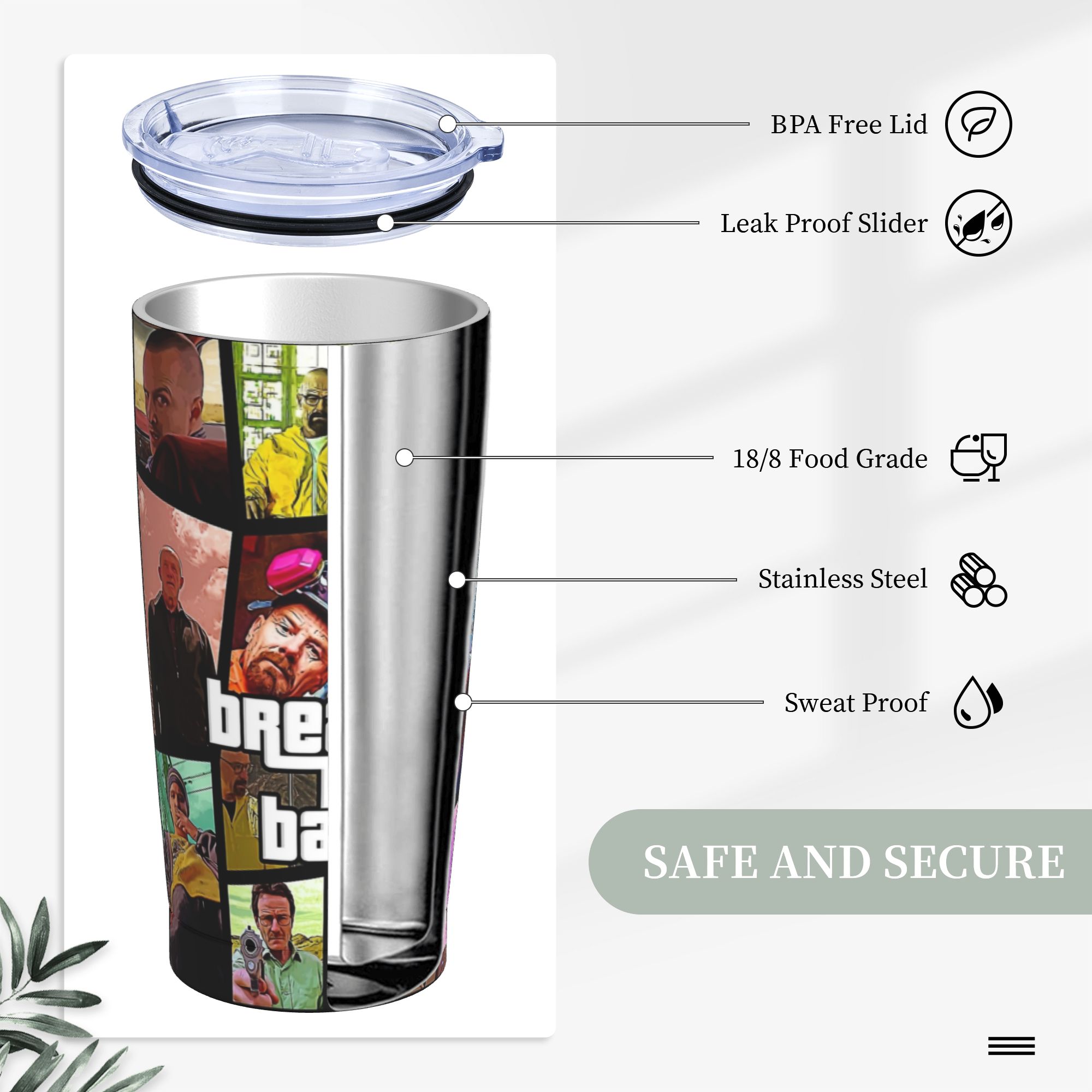 Breaking Bad Walter White Post – Tumbler 20Oz White recenzja i cena