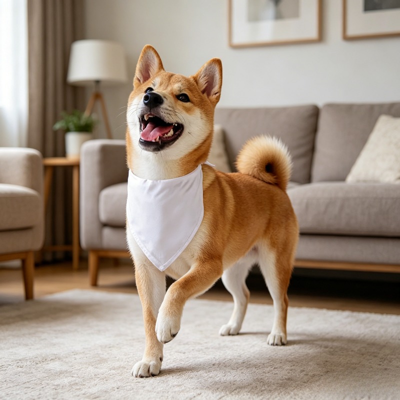 White Dog Bandana Scarf Triang – Bandana Blank White recenzja i cena