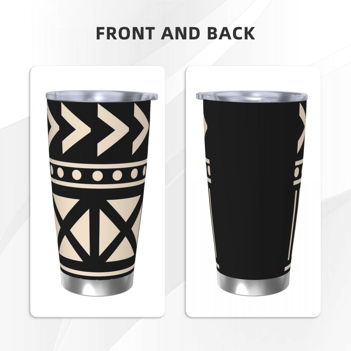 African Mud Cloth Black And Wh – Tumbler 20Oz White recenzja i cena