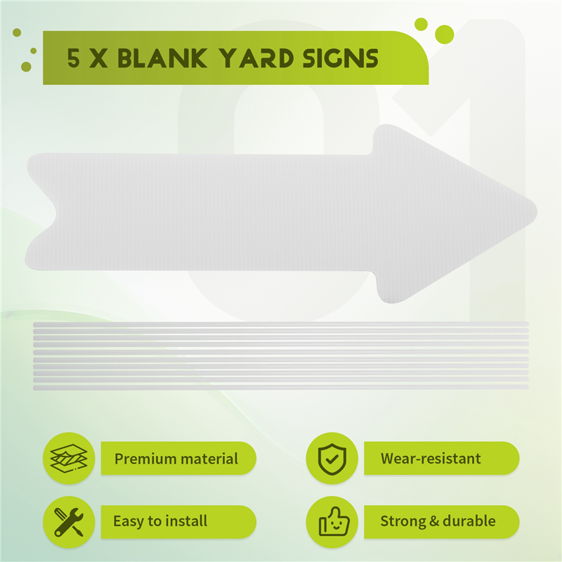 AFOURT-Outdoor Lawn Signs Blan – Yard Sign Blank recenzja i cena