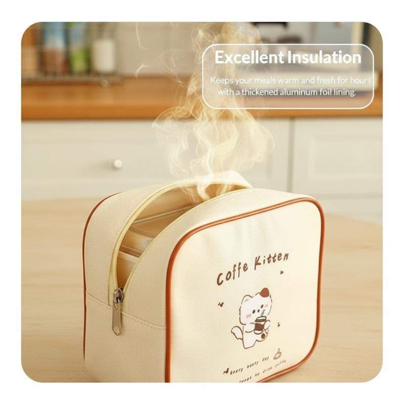 [J] Cute Cartoon Insulated Lun – Tote Bag Sublimation recenzja i cena