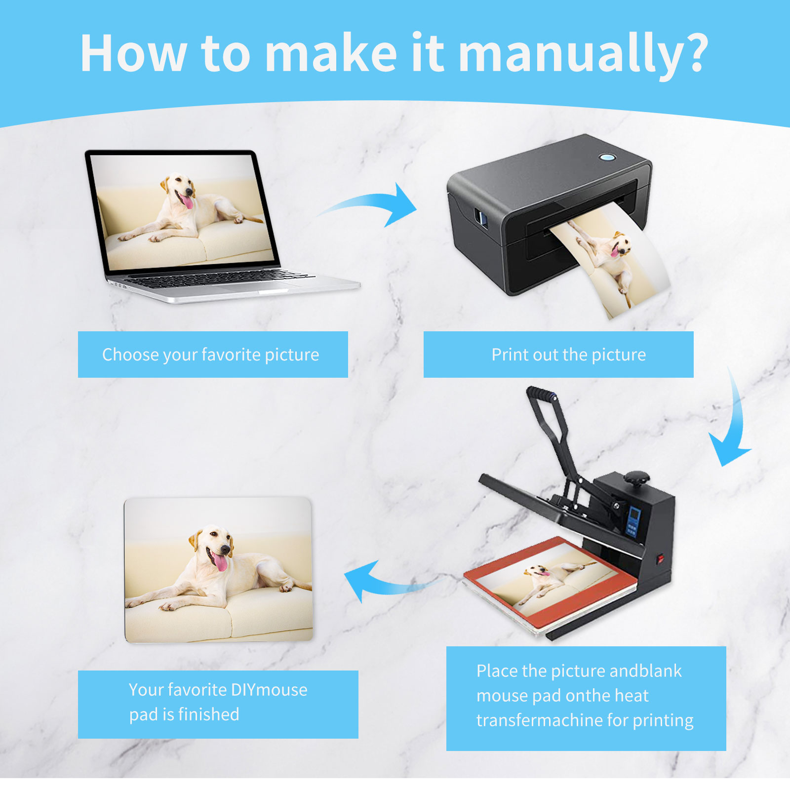 8pcs Sublimation Mouse Pad Bla – Mouse Pad Blank Sublimation recenzja i cena