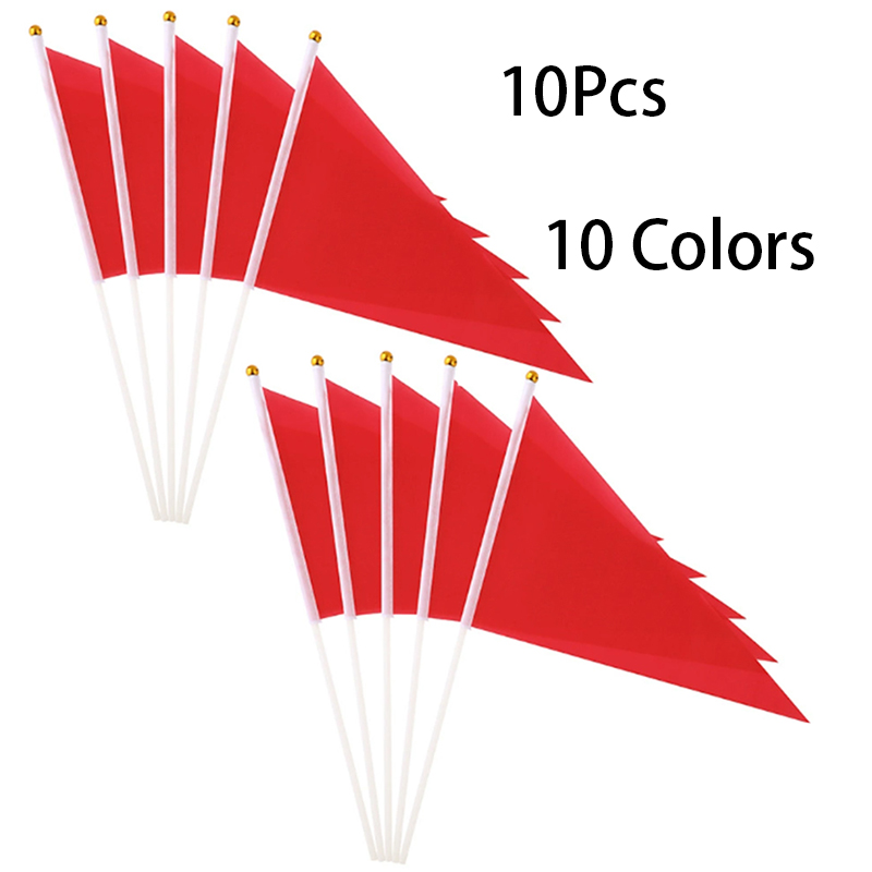 10Pcs Colorful Triangular Flag – Yard Sign Blank recenzja i cena