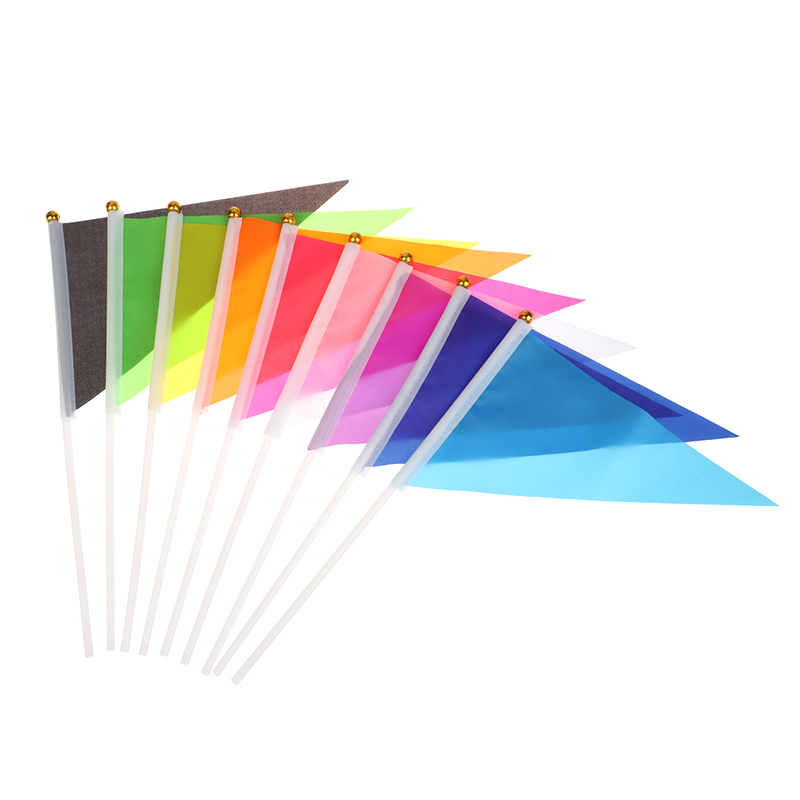 10Pcs Colorful Triangular Flag – Yard Sign Blank recenzja i cena