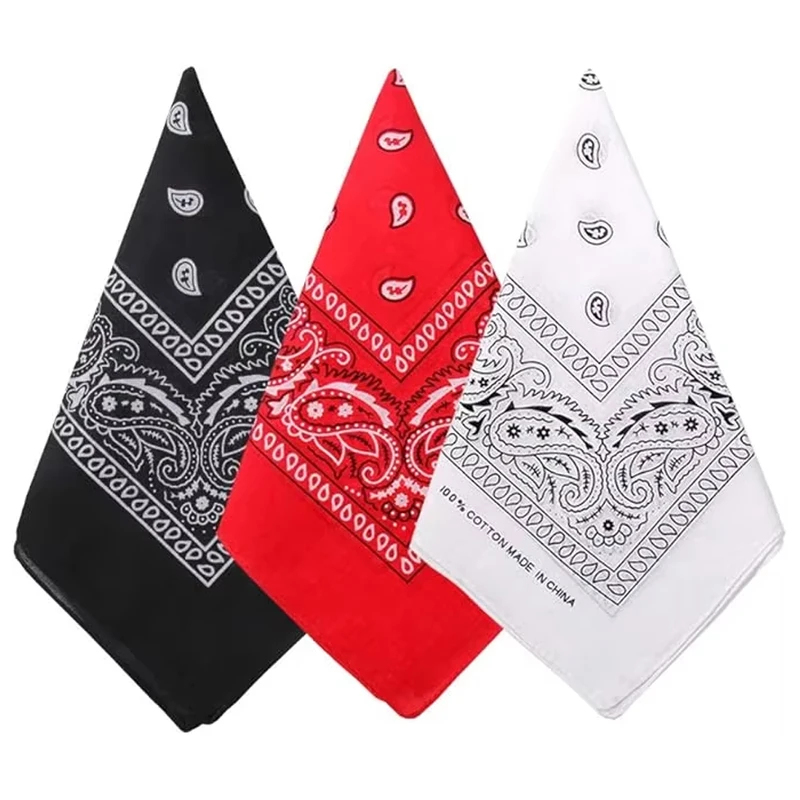 1pcs Hip Hop Cowboy Paisley Sc – Bandana Blank White recenzja i cena