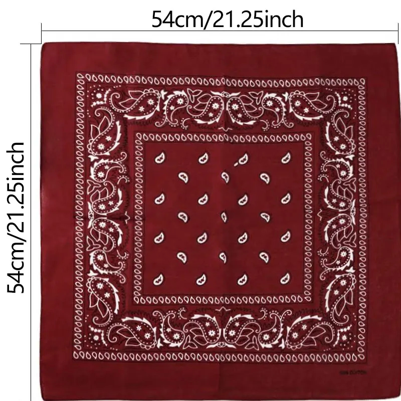 1pcs Hip Hop Cowboy Paisley Sc – Bandana Blank White recenzja i cena