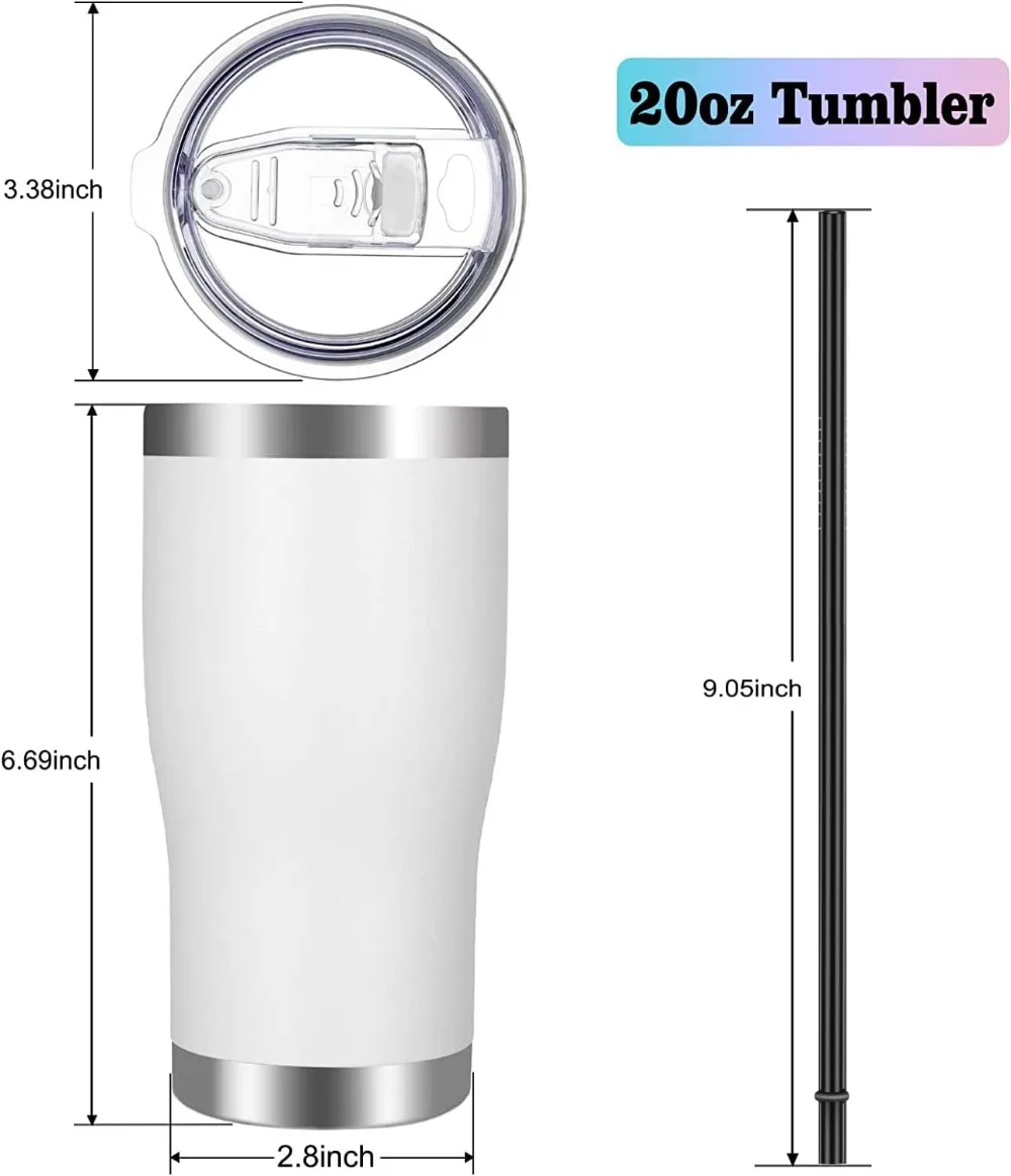20oz Stainless Steel Tumbler w – Tumbler 20Oz White recenzja i cena