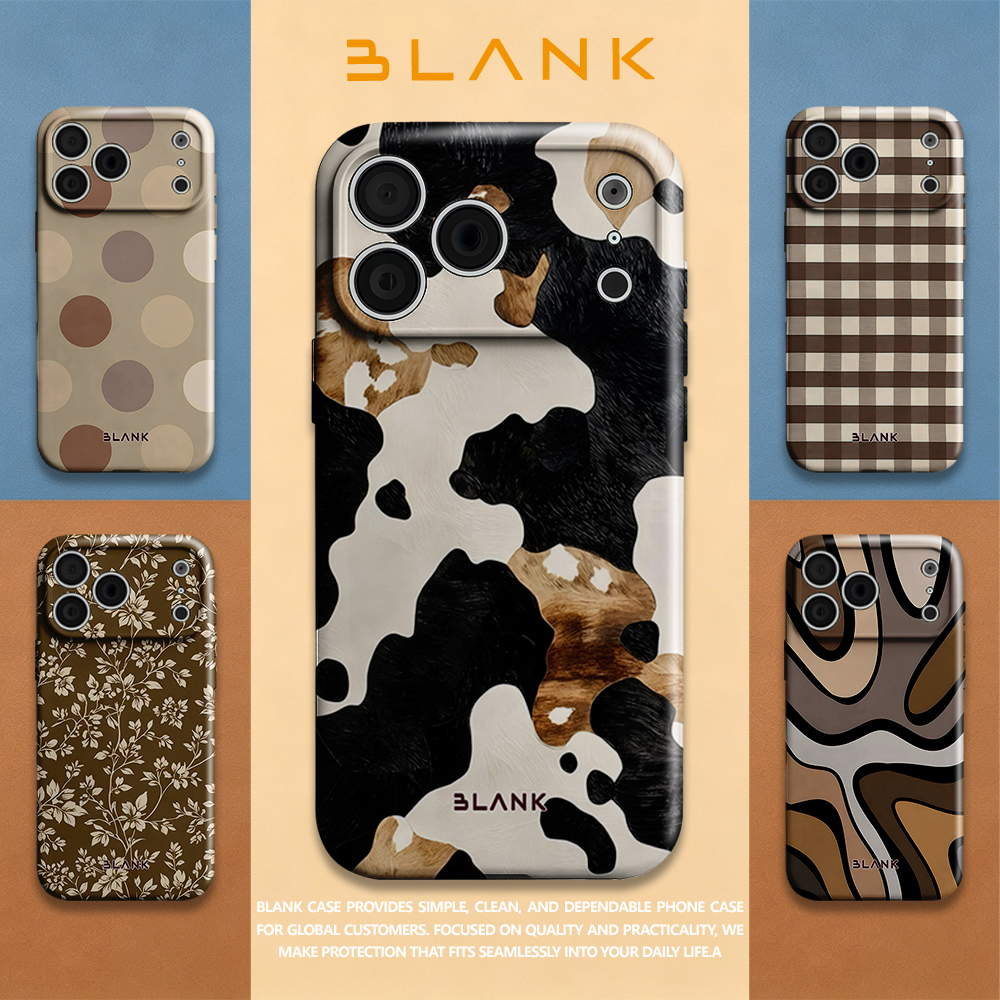 Mocha Cow Print For iPhone 17  – Phone Case Blank Print recenzja i cena