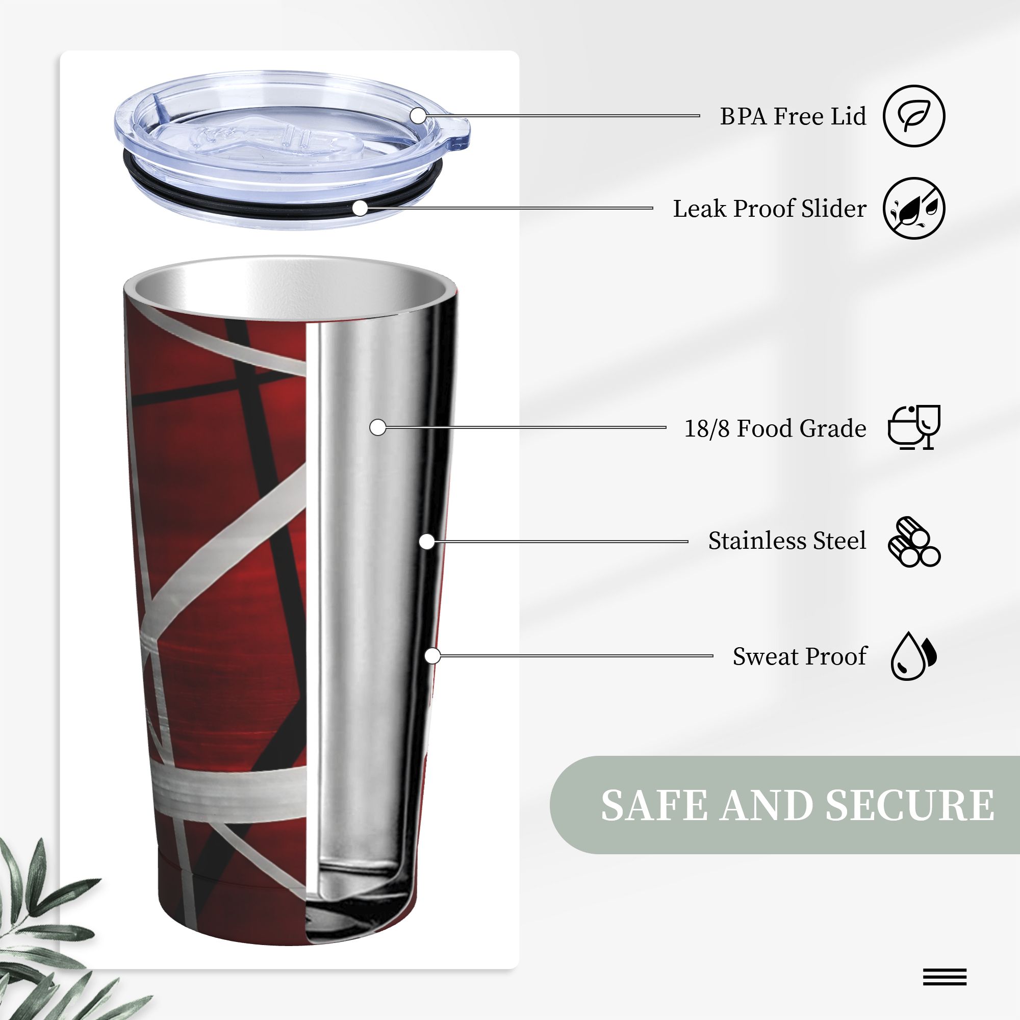 V-Van Halens Red Black White T – Tumbler 20Oz White recenzja i cena