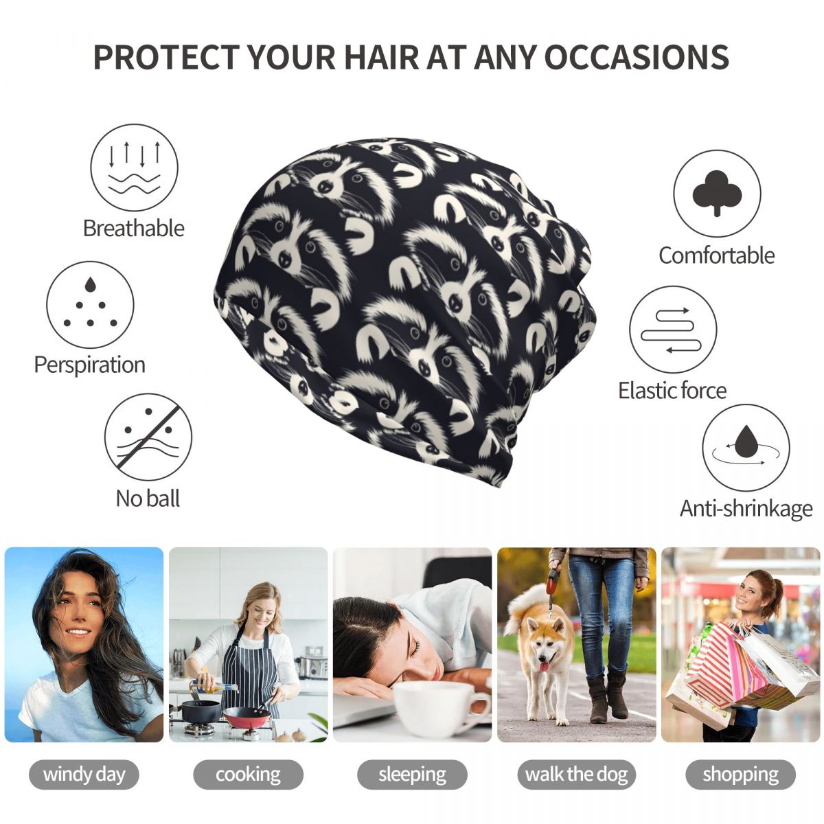 Black And White Raccoon Face P – Bandana Blank White recenzja i cena