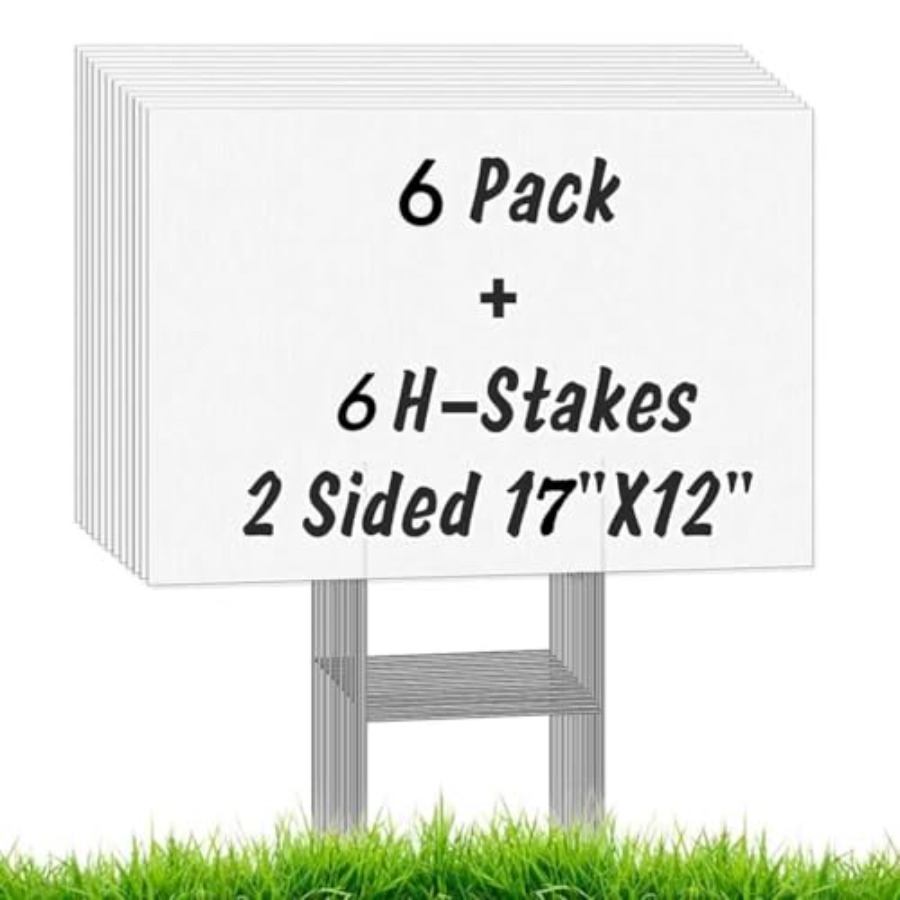 6 Pack Blank Yard Signs with S – Yard Sign Blank recenzja i cena