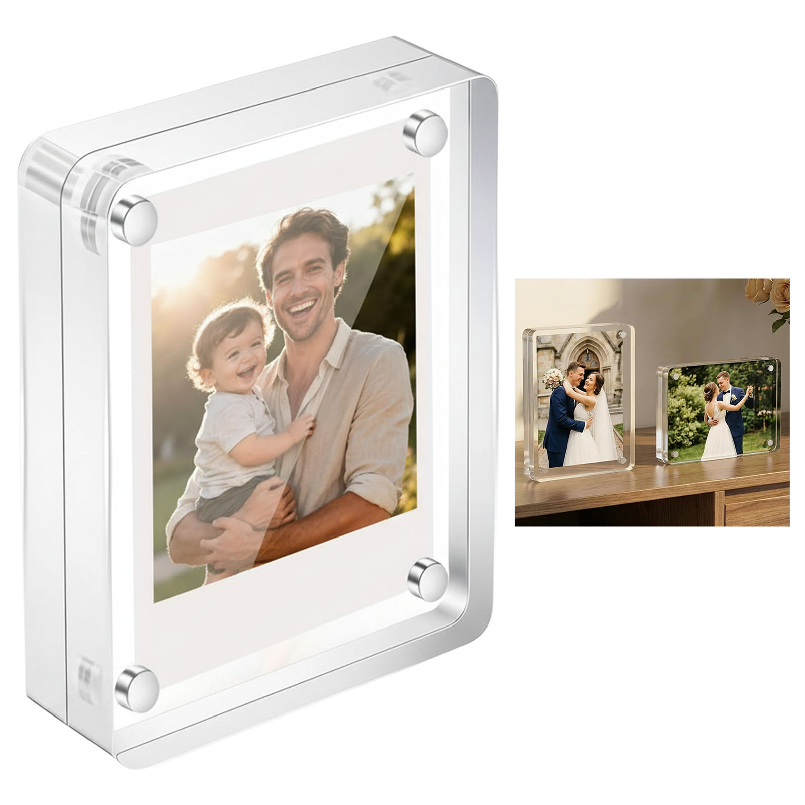 Acrylic Magnetic Photo Frame 2 – Photo Acrylic Block recenzja i cena
