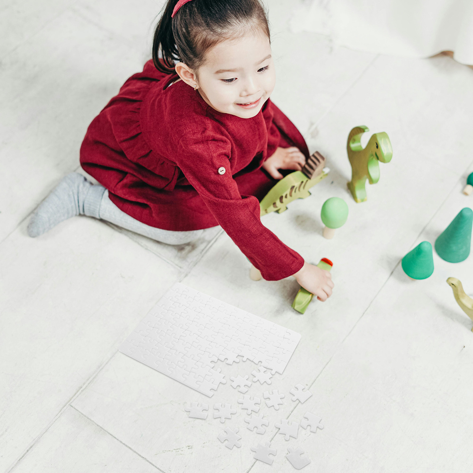 4Sheets Blank Puzzle Pieces Cr – Puzzle Blank White recenzja i cena