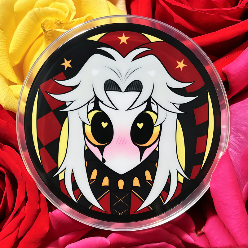 Cute Pierrot Clown Anime Merch – Button Badge Blank recenzja i cena