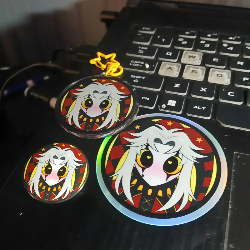 Cute Pierrot Clown Anime Merch – Button Badge Blank recenzja i cena