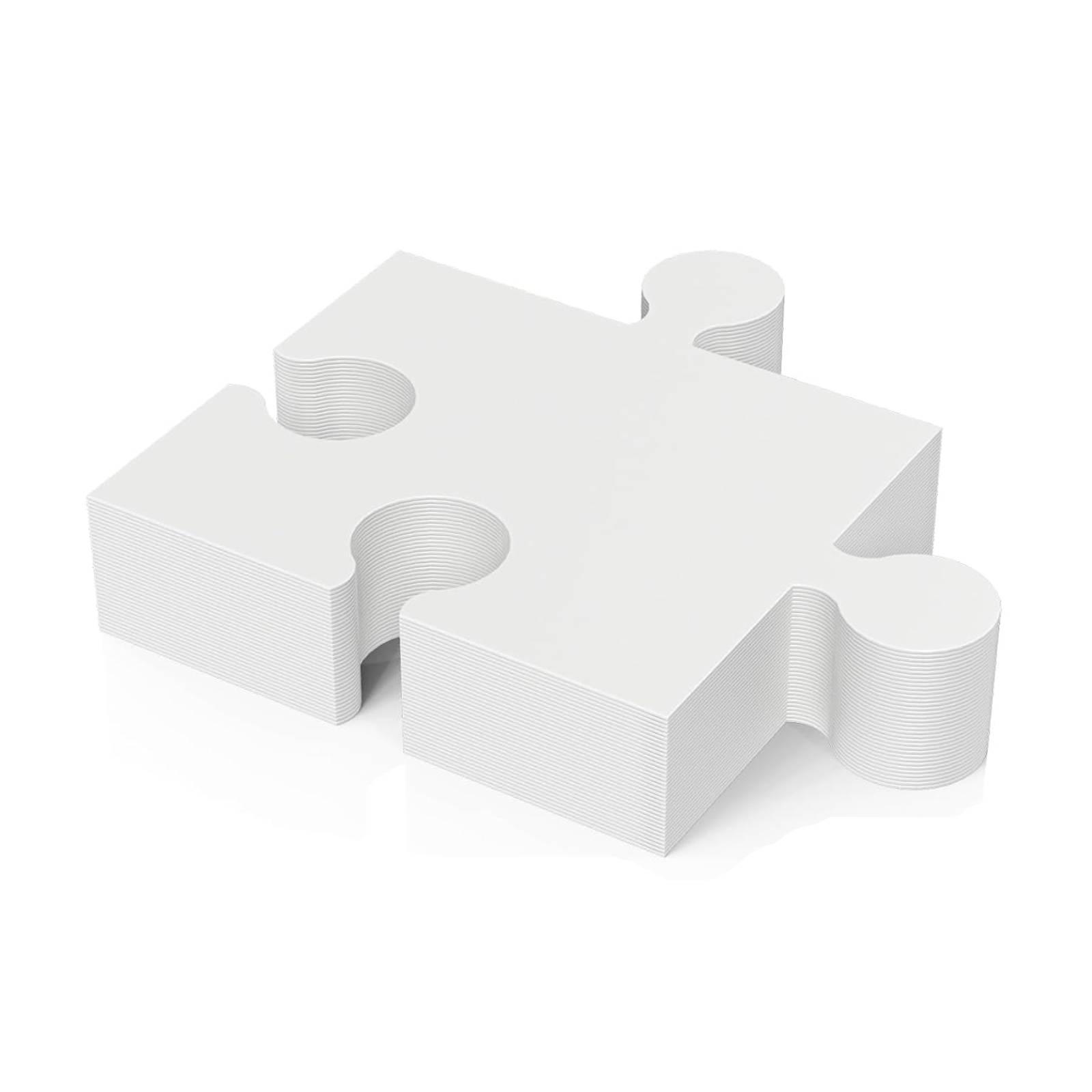 30 Pieces Blank Puzzle Pieces  – Puzzle Blank White recenzja i cena
