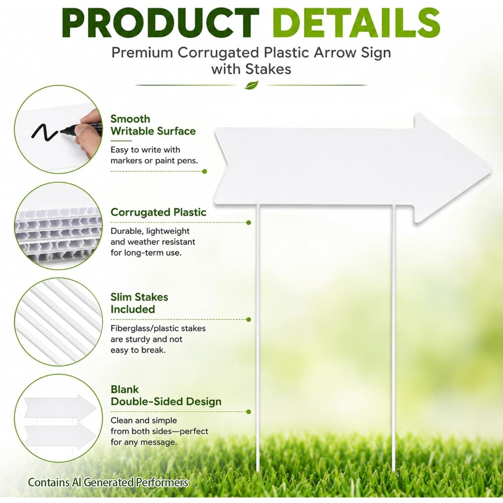 Double Sided Arrow Yard Signs  – Yard Sign Blank recenzja i cena