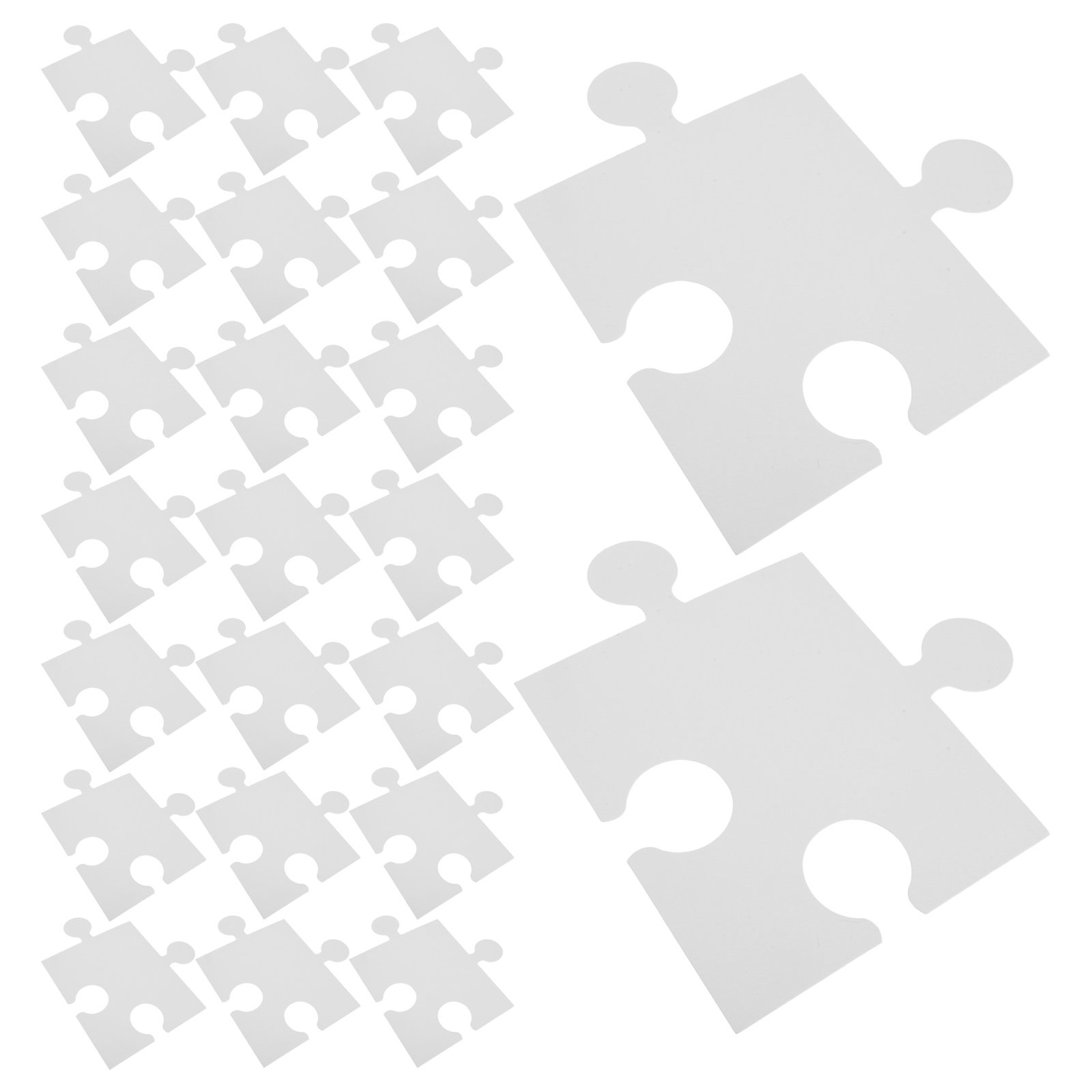 60Pcs Large Blank White Puzzle – Puzzle Blank White recenzja i cena